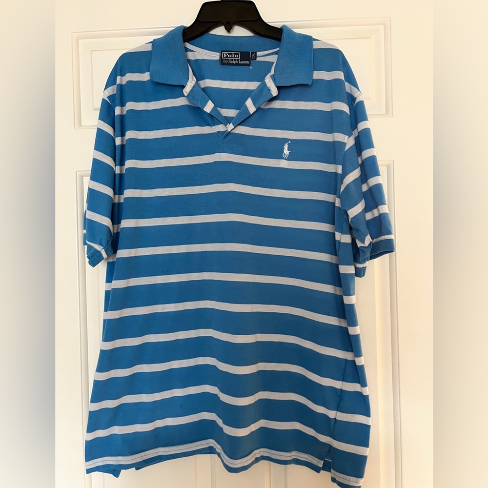Men’s polo by Ralph Lauren shirt sleeve polo shirt w collar sz 2XL